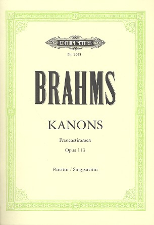 Kanons op.113 für Frauenchor