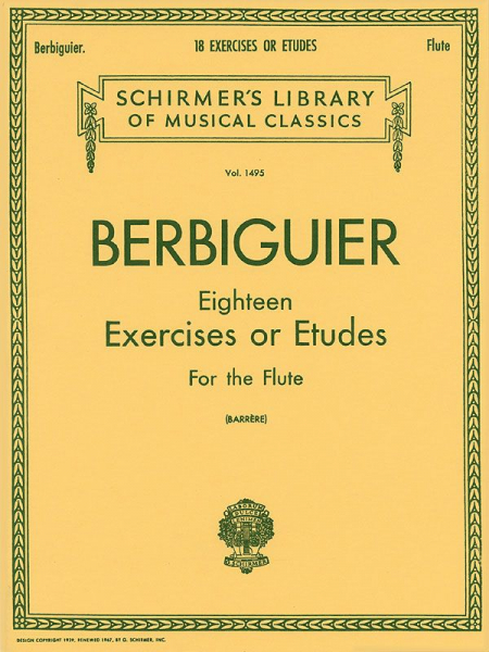 18 Exercises or Etudes for the flute