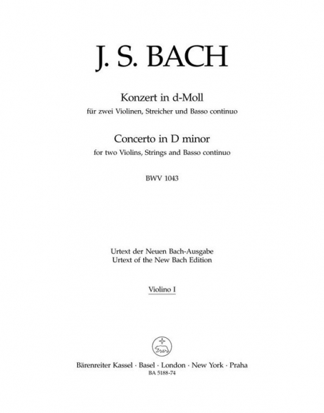 Konzert d-Moll BWV1043 für 2 Violinen, Streicher und Bc