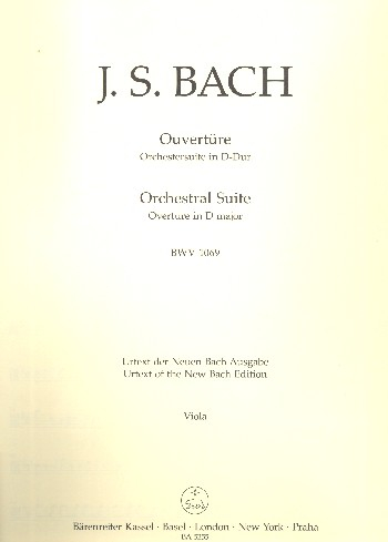 Ouvertüre D-Dur Nr.4 BWV1069 für Orchester