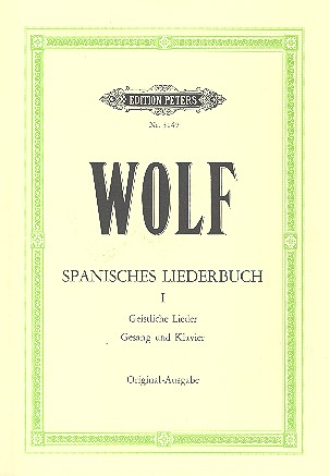 Spanisches Liederbuch Band 1 für Singstimme und Klavier (original, dt/en)