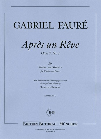 Après un reve op.7,1 für Violine und Klavier