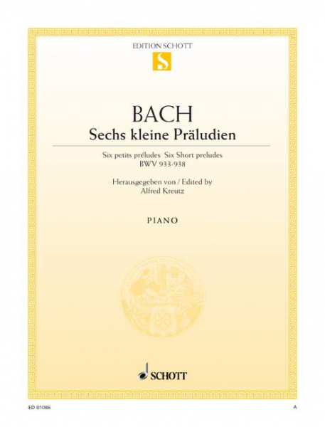 Sechs kleine Präludien BWV 933-938 für Klavier