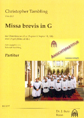 Missa brevis in G für Frauenchor (SSA) (Kinderchor) und Orgel (Flöte ad lib)