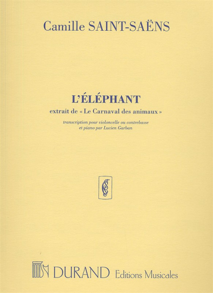 L&#039;elephant pour violoncelle ou contrebasse et piano