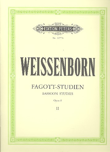 Fagott-Studien op.8 Band 2 für Fortgeschrittene