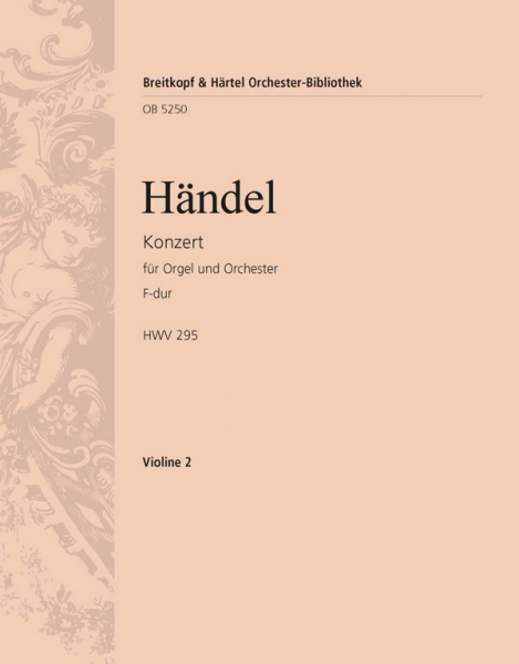 Konzert F-Dur Nr.13 HWV295 für Orgel und Orchester