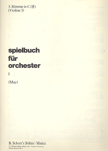 Spielbuch für Orchester Band 1 für Orchester