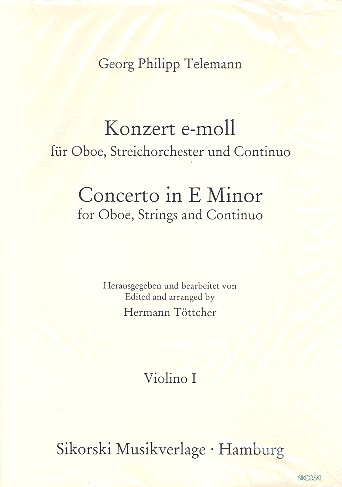 Konzert e-Moll für Oboe, Streicher und Bc