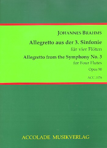 Allegretto aus der Sinfonie F-Dur Nr.3 op.90 für 4 Flöten