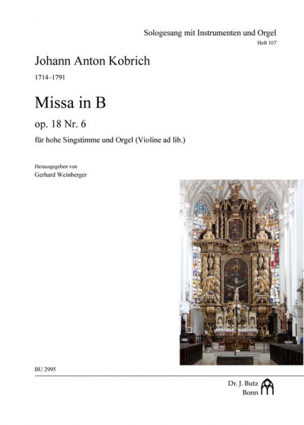 Missa in B für hohe Singstimme und Orgel (Violine ad lib)