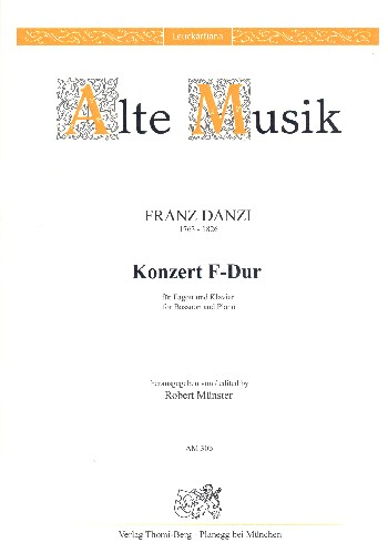 Konzert F-Dur für Fagott und Orchester für Fagott und Klavier