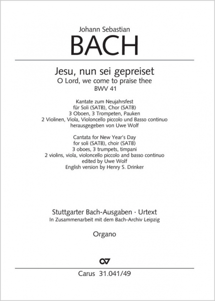 Jesu, nun sei gepreiset Kantate Nr.41 BWV41