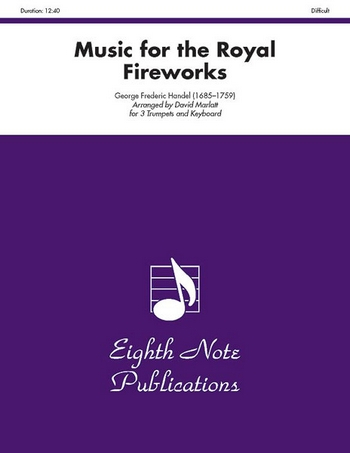 Music for the Royal Fireworks for 3 trumpets and keyboard