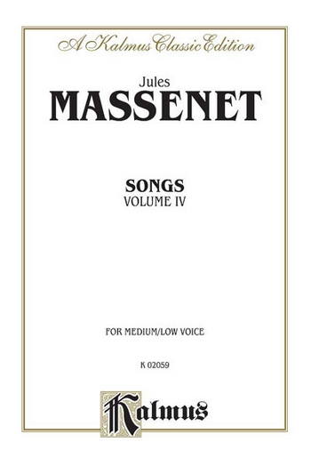 Songs vol.4 for medium/low voice and piano