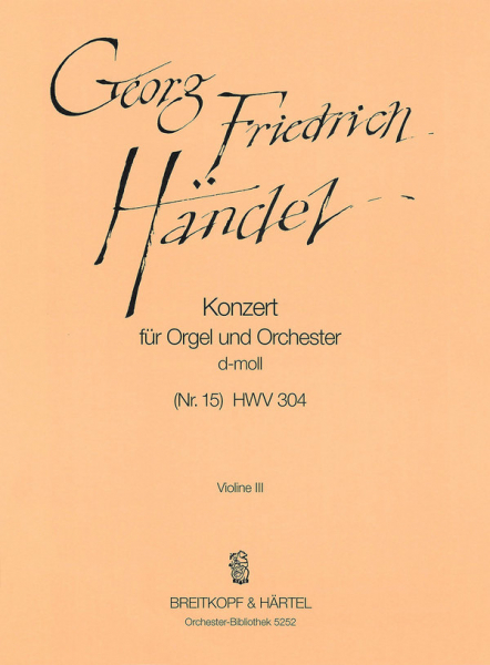 Konzert d-Moll Nr.15 HWV304 für Orgel und Orchester