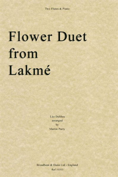 Flower Duet from Lakmé for 2 flutes and piano