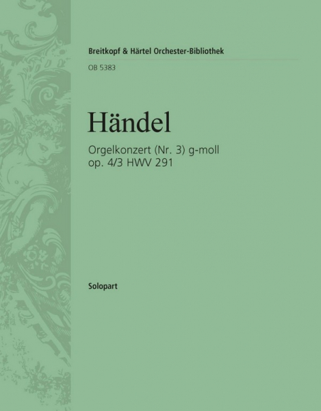 Konzert g-Moll op.4,3 HWV291 für Orgel und Orchester