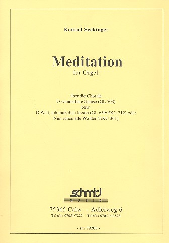 Meditation für Orgel