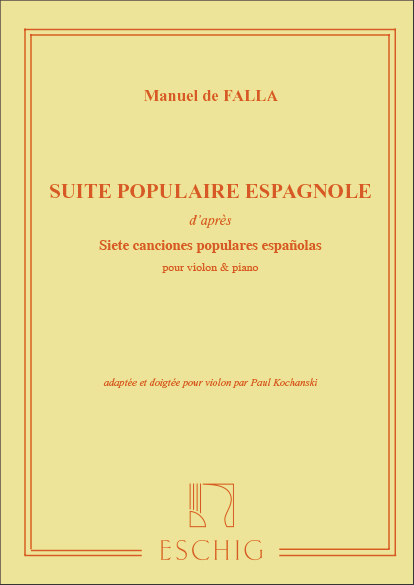 Suite populaire espagnole d&#039;apres 7 chansons populaires espagnoles