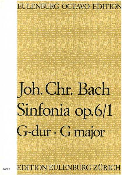 Sinfonia G-Dur op.6,1 für Orchester