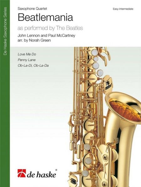 Beatlemania for saxophone quartet (easy-intermediate)