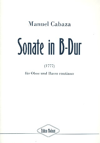 Sonate B-Dur für Oboe und Bc