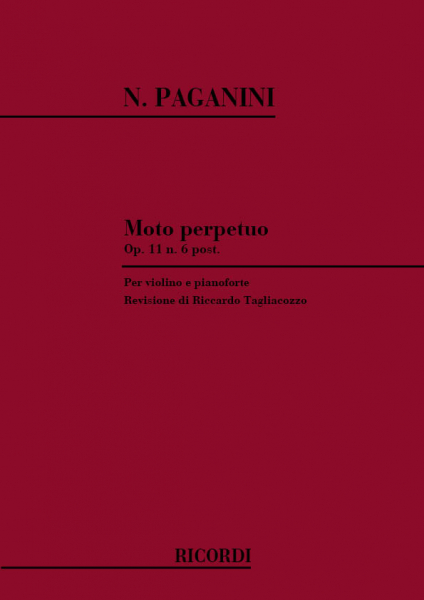 Moto perpetuo op.11,6 per violino e pianoforte