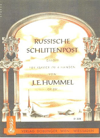 Russische Schlittenpost op.337 für Klavier zu 4 Händen