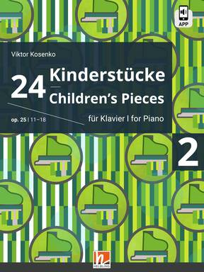 Sammelband für Klavier 24 Kinderstücke 2 op 25 (Nr. 11-18)