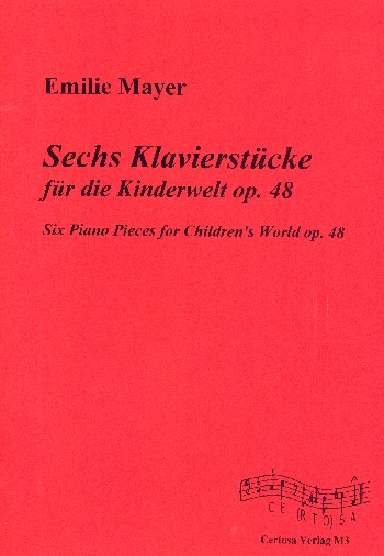 6 Klavierstücke für die Kinderwelt op.48 für Klavier