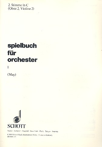 Spielbuch für Orchester Band 1 für Orchester