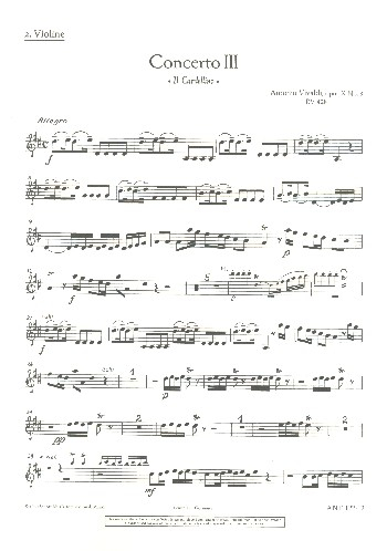 Concerto D-Dur op.10,3 für Flöte und Streicher