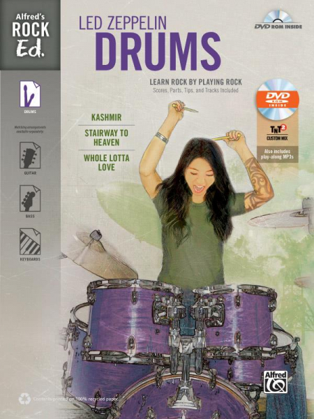 Led Zeppelin Drums (+DVD-ROM): songbook drum set /vocal/chords