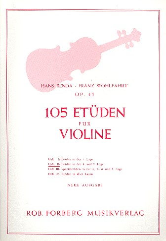 105 Etüden op.45 Band 2 (Nr.37-75) für Violine