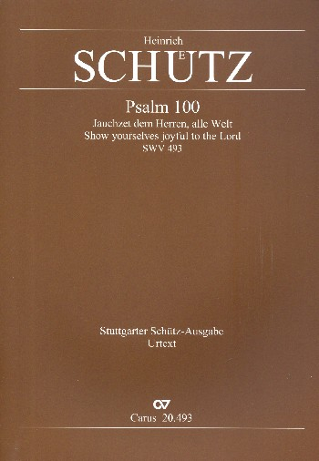 Jauchzet dem Herrn alle Welt SWV493 (vervollständigte Fassung) für 8 Stimmen (Doppelchor) und Bc