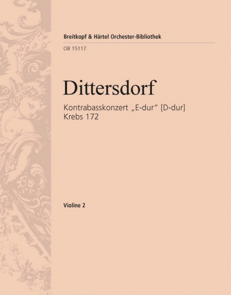 Konzert Krebs172 (Fassungen in E-Dur und D-Dur) für Kontrabass und Orchester