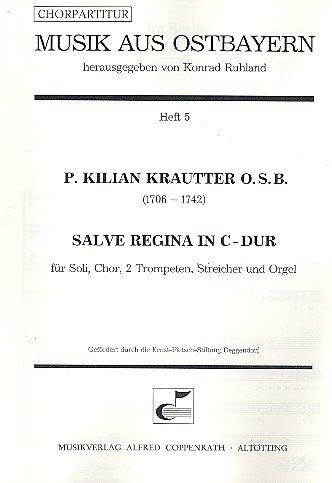 Salve Regina C-Dur für Soli, Chor, 2 Trompeten, Streicher und Orgel