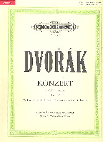 Konzert h-Moll op.104 für Violoncello und Orchester für Violoncello und Klavier