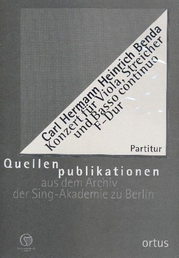 Konzert F-Dur für Viola, Streicher und Basso continuo