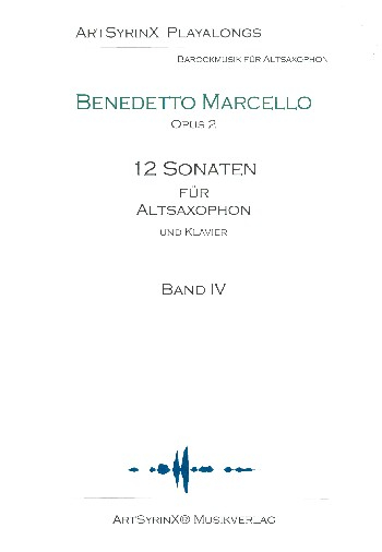 12 Sonaten op.2 Band 4 (Nr.10-12) (+CD) für Altsaxophon und Bc