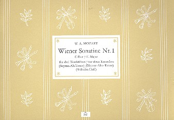 Wiener Sonatine C-Dur Nr.1 für 3 Blockflöten (SAT)
