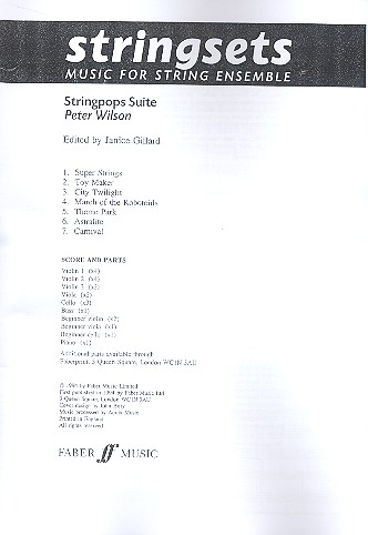 Stringpops Suite for string ensemble and opt. piano