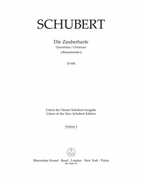 Ouvertüre zu Die Zauberharfe C-Dur D644 für Orchester