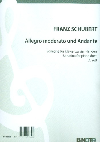 Allegro moderato und Andante D968 für Klavier zu 4 Händen