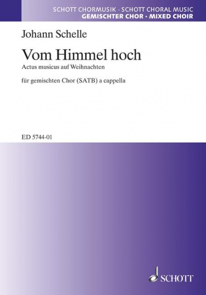 Vom Himmel hoch für gemischten Chor (SSATB) mit Soli (ST) und Orchester