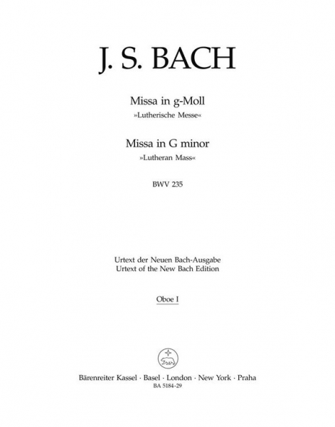 Messe g-Moll BWV235 für Soli, gem Chor und Orchester