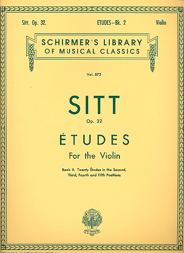 Etudes op.32 vol.2 20 etudes in the 2nd, 3rd, 4th and 5th position