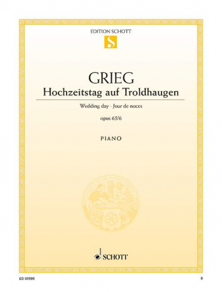 Hochzeitstag auf Troldhaugen op.65,6 für Klavier