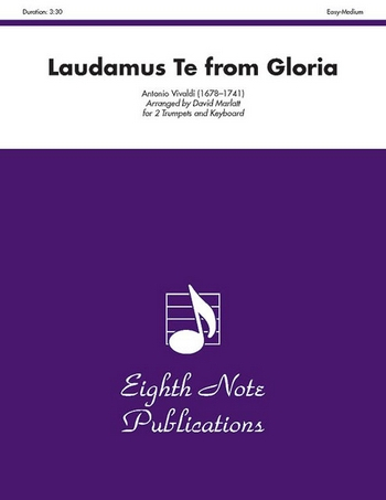 Laudamus Te from Gloria for 2 trumpets and keyboard